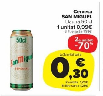 Carrefour Cervesa San Miguel oferta