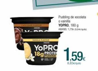 Condis Pudding de Xocolata o vainilla yopro oferta
