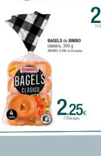 Condis Bagels de bimbo oferta