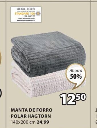 JYSK Manta de Forro Polar Hagtorn oferta