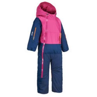 Decathlon Mono de esquí bebé cálido e impermeable - xwarm pull'n fit rosa y azul oferta