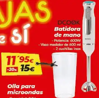 Embargos a lo bestia DCook Batidora de mano 600w oferta