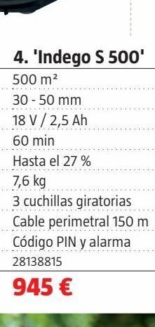 Bauhaus Robot cortacésped oferta