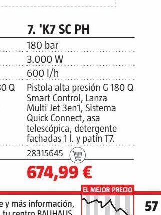 Bauhaus Hidrolimpiadora oferta