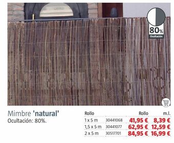 Bauhaus Mimbre natural oferta