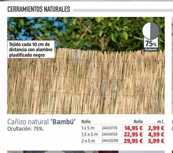 Bauhaus Cañizo natural oferta