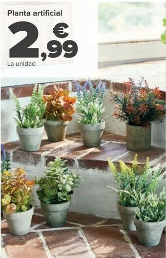 Carrefour Planta artificial oferta