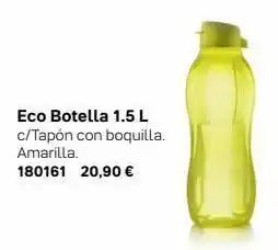Tupperware Eco botella 1.5 l c/tapón con boquilla. amarilla. 180161 20,90 € oferta