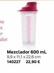 Tupperware Aaral  mezclador 600 ml 9,9 x 11,1 x 22,6 cm 140227 22,90 € oferta