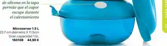 Tupperware Microserver 1.5 l 23.7 cm diámetro x 11.5cm gran capacidad 1.5l 160108 44,90 € oferta