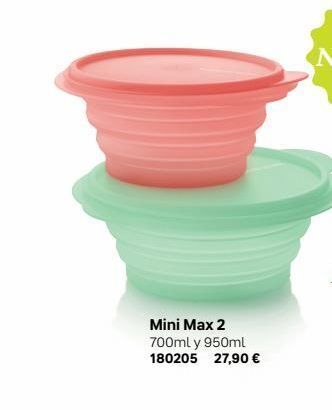 Tupperware Mini max 2 700ml y 950ml 180205 27,90 € oferta