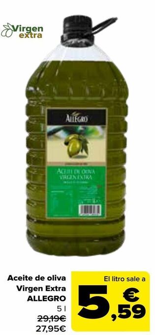 Carrefour Aceite de oliva virgen extra allegro oferta