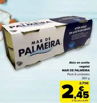 Carrefour Atún en aceite vegetal mar de palmeira oferta