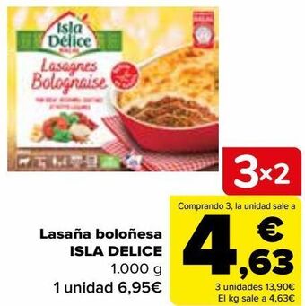 Carrefour Lasaña boloñesa isla delice oferta