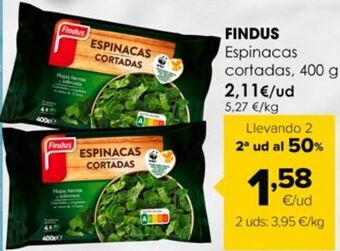Autoservicios Familia Espinacas findus oferta
