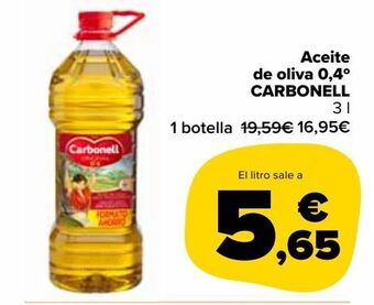 Carrefour Market Aceite de oliva 0,4º carbonell oferta