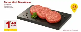 AhorraMas Burger meat añojo angus 150g aprox. oferta