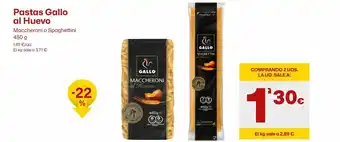 AhorraMas Pastas gallo al huevo oferta