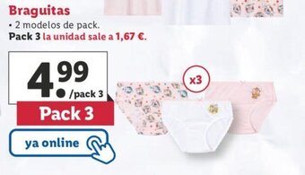 Lidl Braguitas oferta