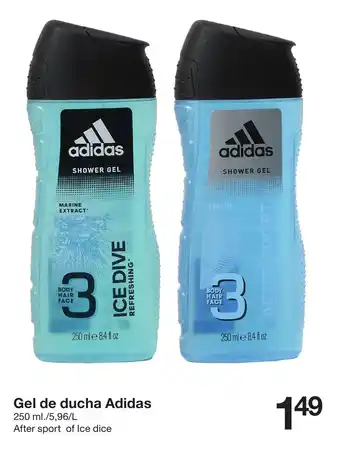 Zeeman Gel de ducha Adidas 250ml oferta