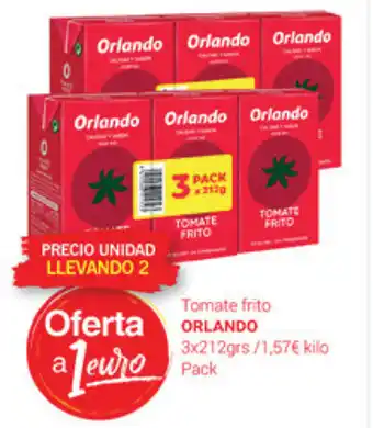 Supermercados Plaza Orlando Tomate Frito 3 x 212grs oferta