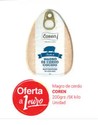 Supermercados Plaza Coren Magro de cerdo 200grs oferta