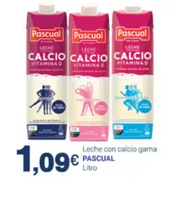 Supermercados Plaza Pascual Leche con calcio gama Litro oferta
