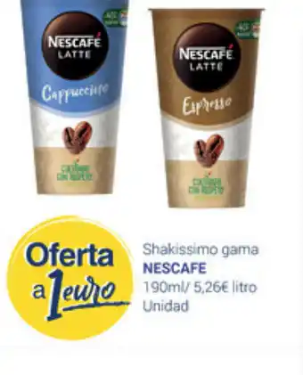 Supermercados Plaza Nescafe Shakissimo gama 190ml oferta