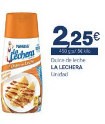 Supermercados Plaza La Lechera dulce de leche 450grs oferta