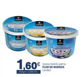 Supermercados Plaza Flor de Burgos Queso batido gama 450grs oferta