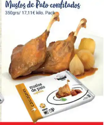 Supermercados Plaza Muslos de Pato Confitados 350grs oferta
