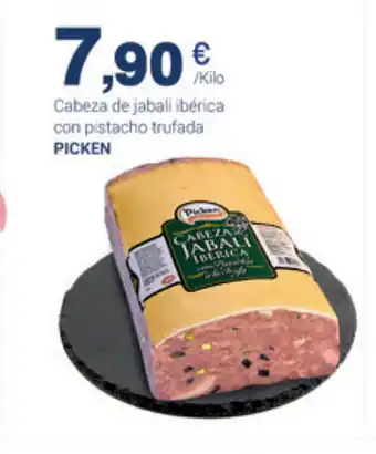 Supermercados Plaza Picken Cabeza de jabali ibèrica con pistacho trufada oferta