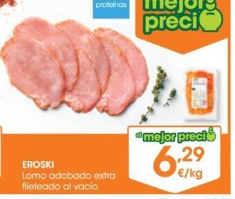 Lomo Adobado Extra Fileteado Al Vacío