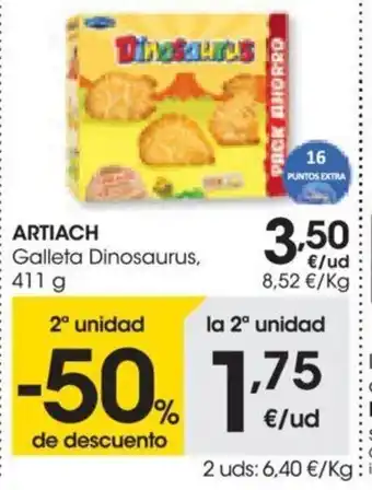 Eroski Artiach Galleta Dinosaurus, 411g oferta