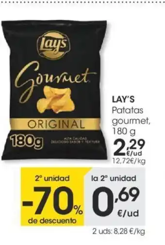 Eroski Lay's Patatas gourmet, 180g oferta