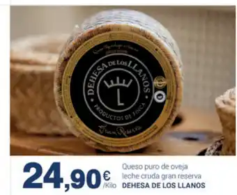 Supermercados Plaza Dehesa De Los Llanos Queso purp de oveja leche cruda gran reserva oferta
