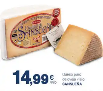 Supermercados Plaza Sansueña Queso puro de oveja viejo oferta