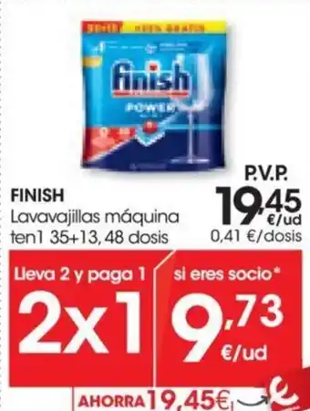 Eroski Finish Lavavajillas Máquina oferta