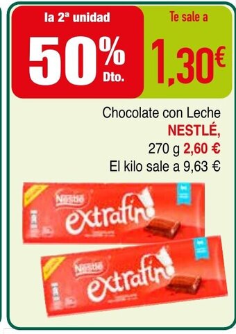 Minymas Chocolate Con Leche Nestlé oferta