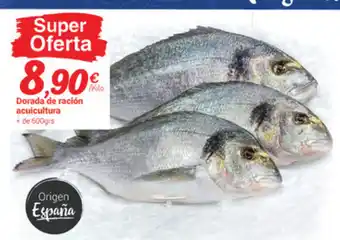 Supermercados Plaza Dorada de ración acuicultura oferta