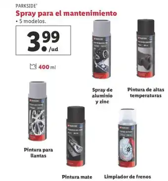 Lidl Spray Para el Mantenimiento oferta
