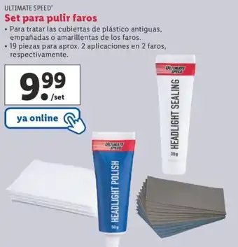 Lidl Set Para Pulir Faros oferta
