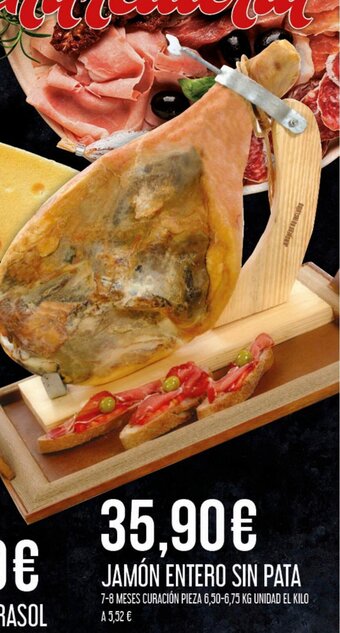 Claudio Jamón Entero Sin Pata oferta