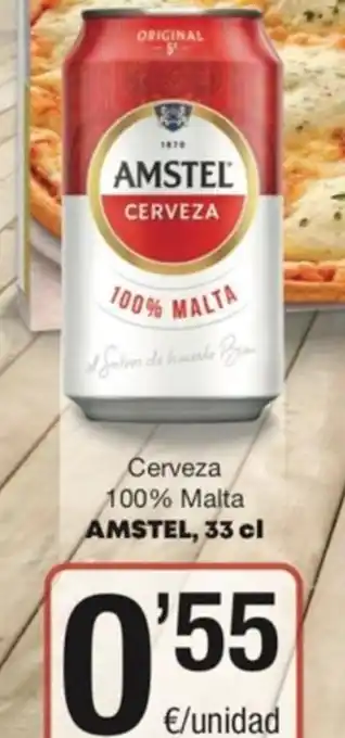 SPAR Cerveza 100% Malta Amstel, 33 cl oferta