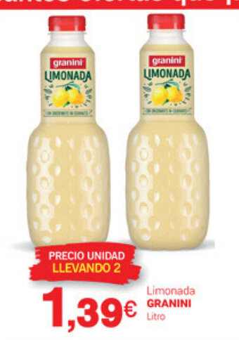Supermercados Plaza Granini Limonada oferta