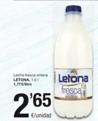 SPAR Leche Fresca Entera Letonia 1.5 l oferta