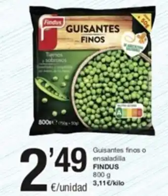 SPAR Guisantes Finos o Ensaladilla Findus oferta