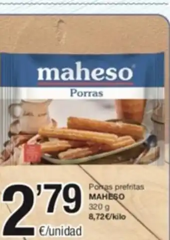 SPAR Porras Prefritas Maheso oferta