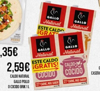 Claudio Caldo Natural Gallo Pollo o Cocido Brik 1L oferta