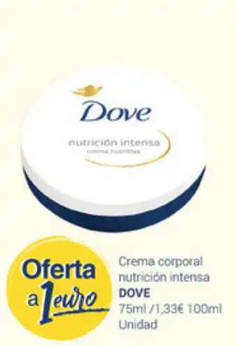 Supermercados Plaza Dove Crema corporal nutricion intensa 75ml oferta
